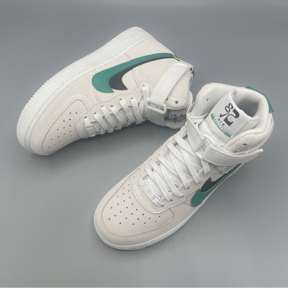 Womens Nike Air Force 1 High SE 'Sesame Neptune Green'/ Size 7 - Picture 7 of 13